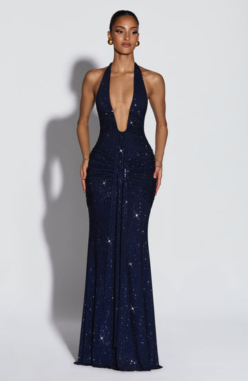 Rosetta Maxi Dress - Navy Sparkle