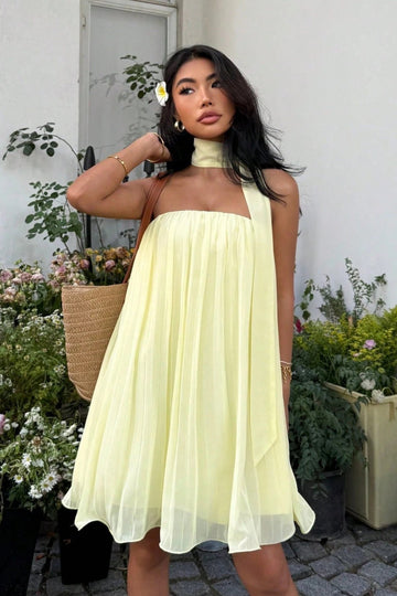 Aliya Ruched Bandeau Mini Dress