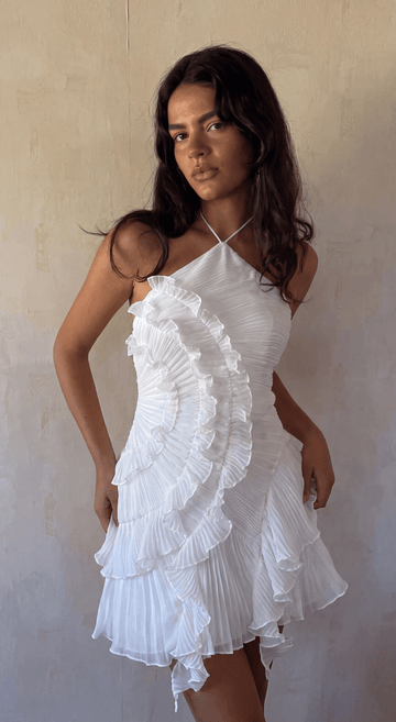 Aisende Ruched Mini Dress