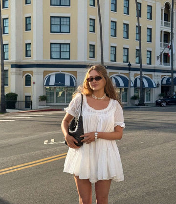 Sophia Puff Sleeve Babydoll Dress