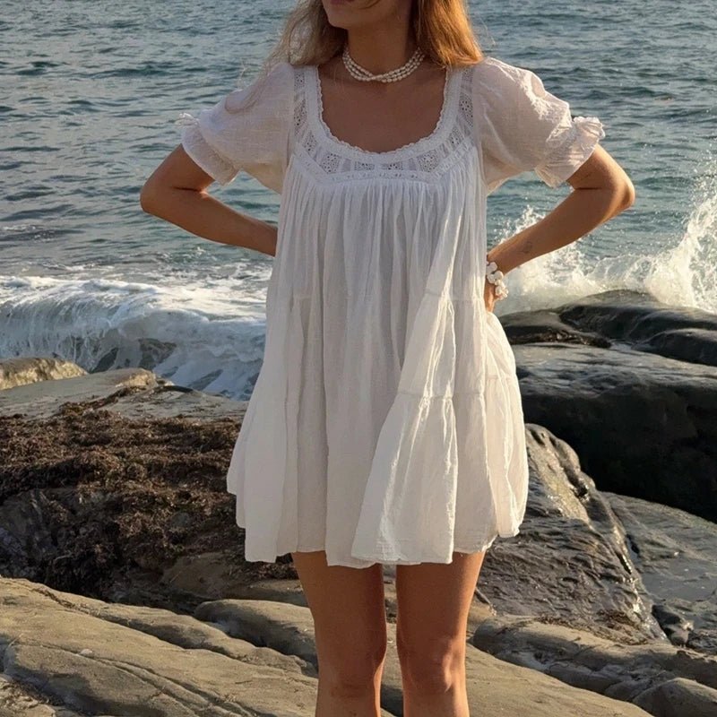 Sophia Puff Sleeve Babydoll Dress