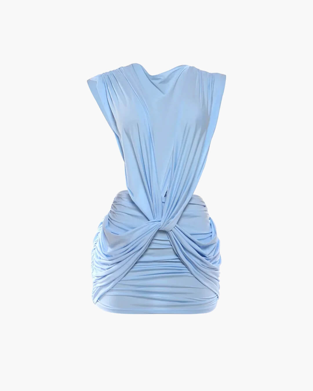 Kaylie Plunge Neck Mini Dress