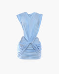 Kaylie Plunge Neck Mini Dress