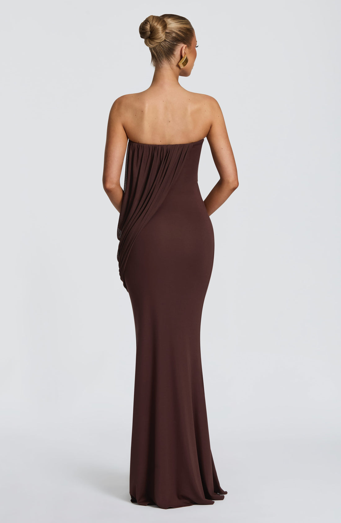 Vienna Maxi Dress - Plum Brown